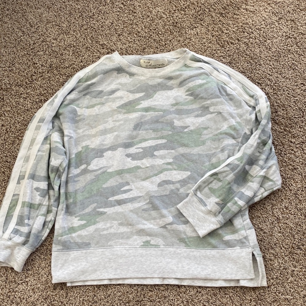 Havana camo crewneck sweater